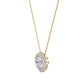 9K Yellow Gold Lab Grown Diamond PENDANT 0.68 ctw P31626-0.68CT