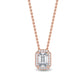 9K Rose Gold Lab Grown Diamond PENDANT 0.78 ctw P31655EM-0.78CT