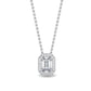9K White Gold Lab Grown Diamond PENDANT 0.78 ctw P31655EM-0.78CT