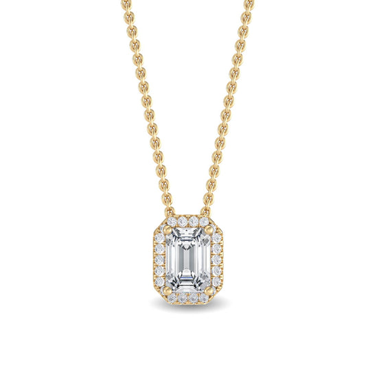 9K Yellow Gold Lab Grown Diamond PENDANT 0.78 ctw P31655EM-0.78CT