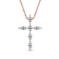 9K Rose Gold Lab Grown Diamond PENDANT 0.37 ctw P31752-0.38CT