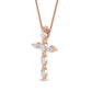 9K Rose Gold Lab Grown Diamond PENDANT 0.37 ctw P31752-0.38CT