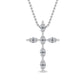 9K White Gold Lab Grown Diamond PENDANT 0.37 ctw P31752-0.38CT