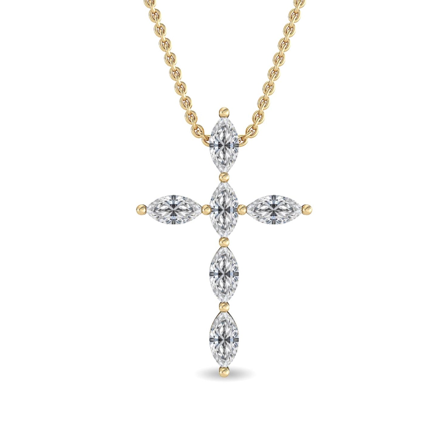 9K Yellow Gold Lab Grown Diamond PENDANT 0.37 ctw P31752-0.38CT