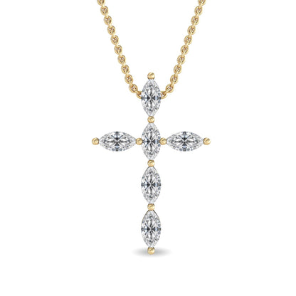 9K Yellow Gold Lab Grown Diamond PENDANT 0.37 ctw P31752-0.38CT