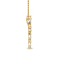 9K Yellow Gold Lab Grown Diamond PENDANT 0.37 ctw P31752-0.38CT