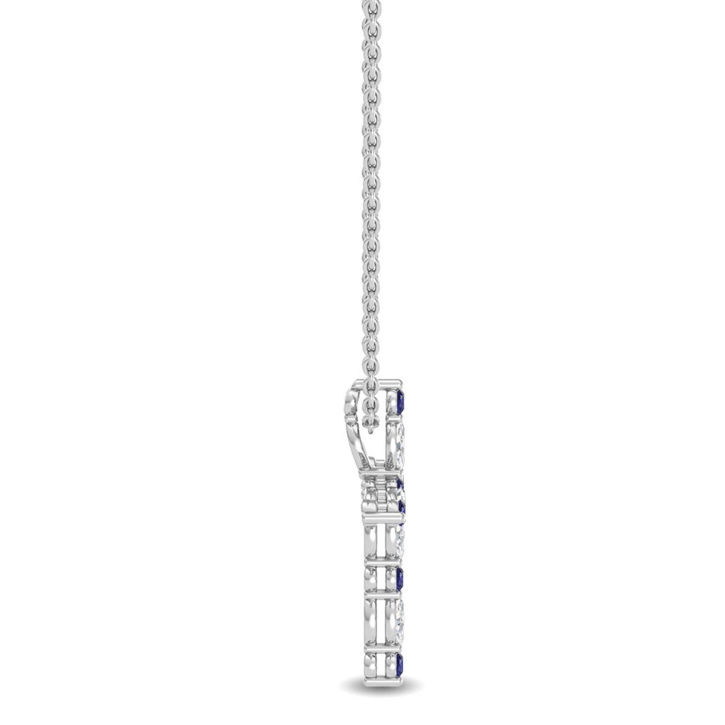 9K White Gold Lab Grown Diamond PENDANT 0.23 ctw P31820-0.10CT
