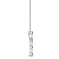 9K White Gold Lab Grown Diamond PENDANT 0.23 ctw P31820-0.10CT