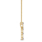 9K Yellow Gold Lab Grown Diamond PENDANT 0.23 ctw P31820-0.10CT