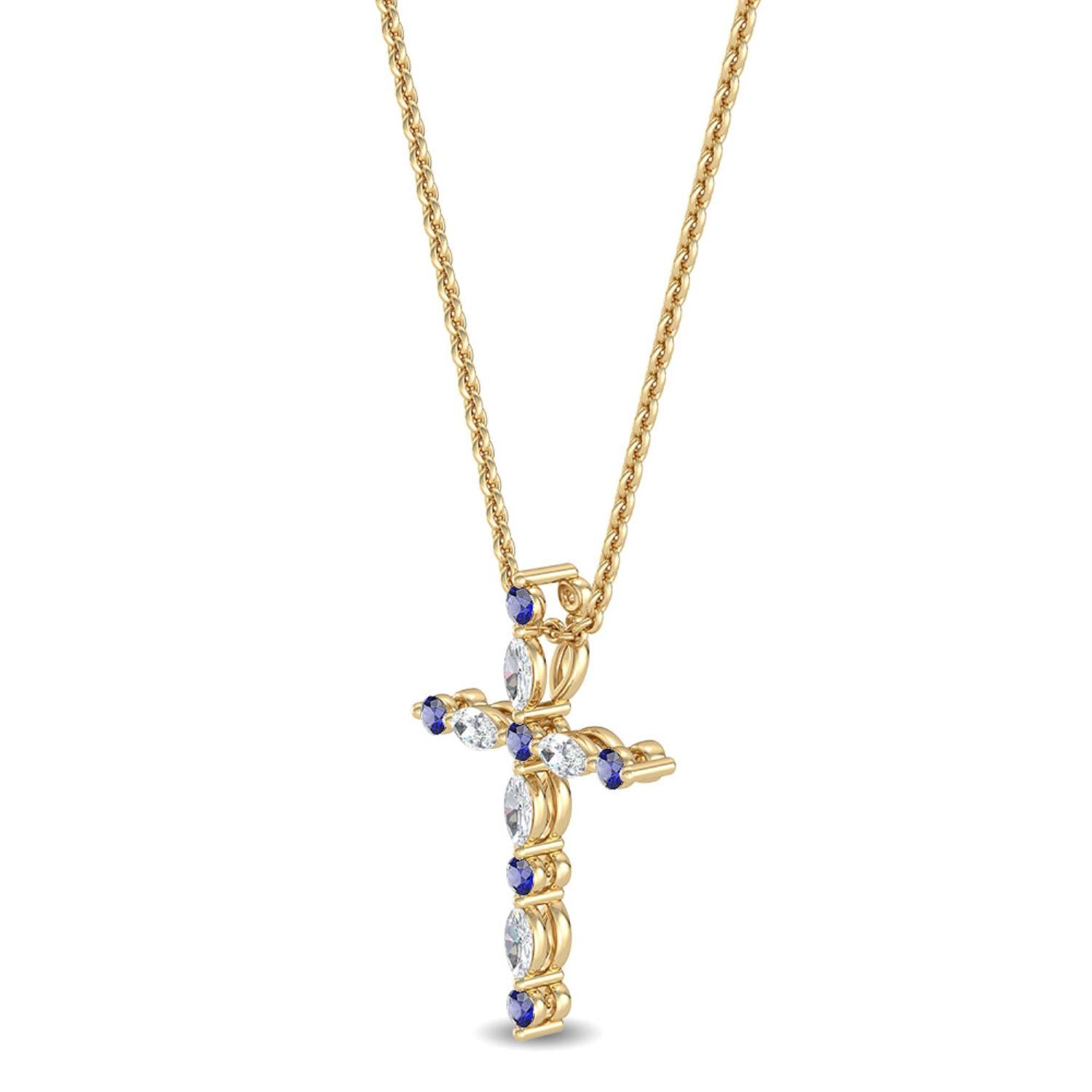 9K Yellow Gold Lab Grown Diamond PENDANT 0.23 ctw P31820-0.10CT