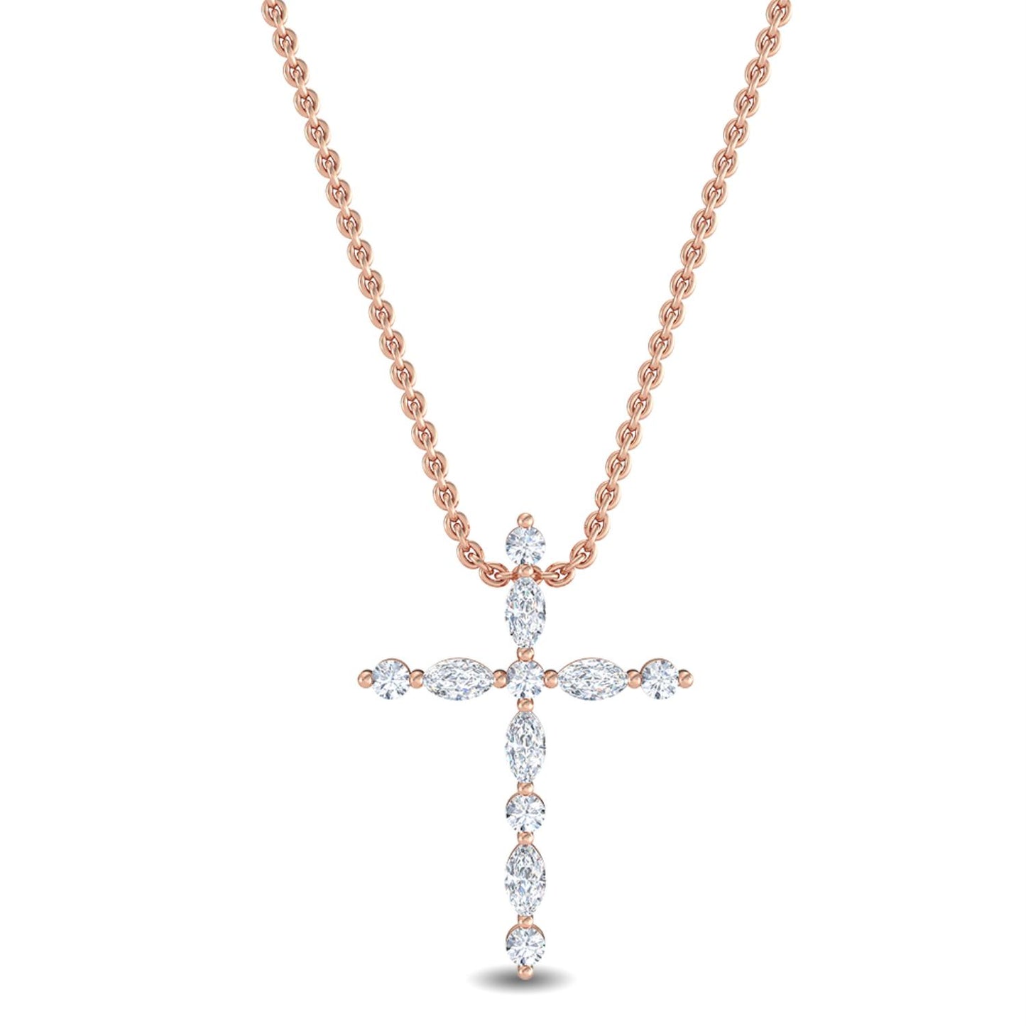 9K Rose Gold Lab Grown Diamond PENDANT 0.23 ctw P31838-0.20CT
