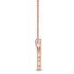 9K Rose Gold Lab Grown Diamond PENDANT 0.23 ctw P31838-0.20CT