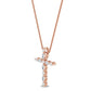 9K Rose Gold Lab Grown Diamond PENDANT 0.23 ctw P31838-0.20CT