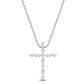 9K White Gold Lab Grown Diamond PENDANT 0.23 ctw P31838-0.20CT