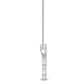 9K White Gold Lab Grown Diamond PENDANT 0.23 ctw P31838-0.20CT
