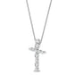 9K White Gold Lab Grown Diamond PENDANT 0.23 ctw P31838-0.20CT