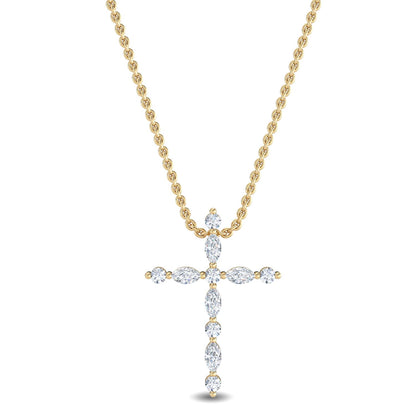 9K Yellow Gold Lab Grown Diamond PENDANT 0.23 ctw P31838-0.20CT