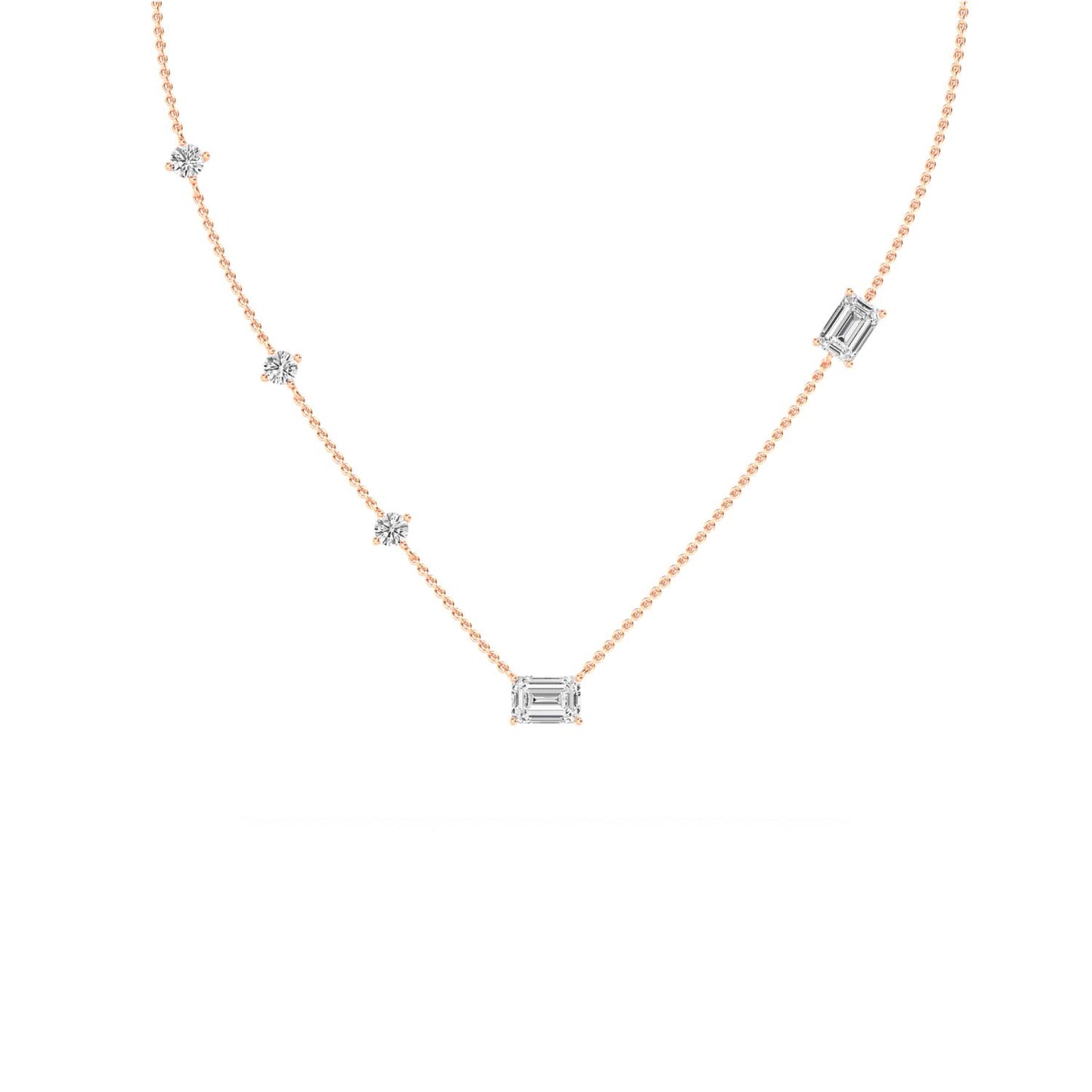 9K Rose Gold Lab Grown Diamond PENDANT 1.57 ctw P32015-1.50CT