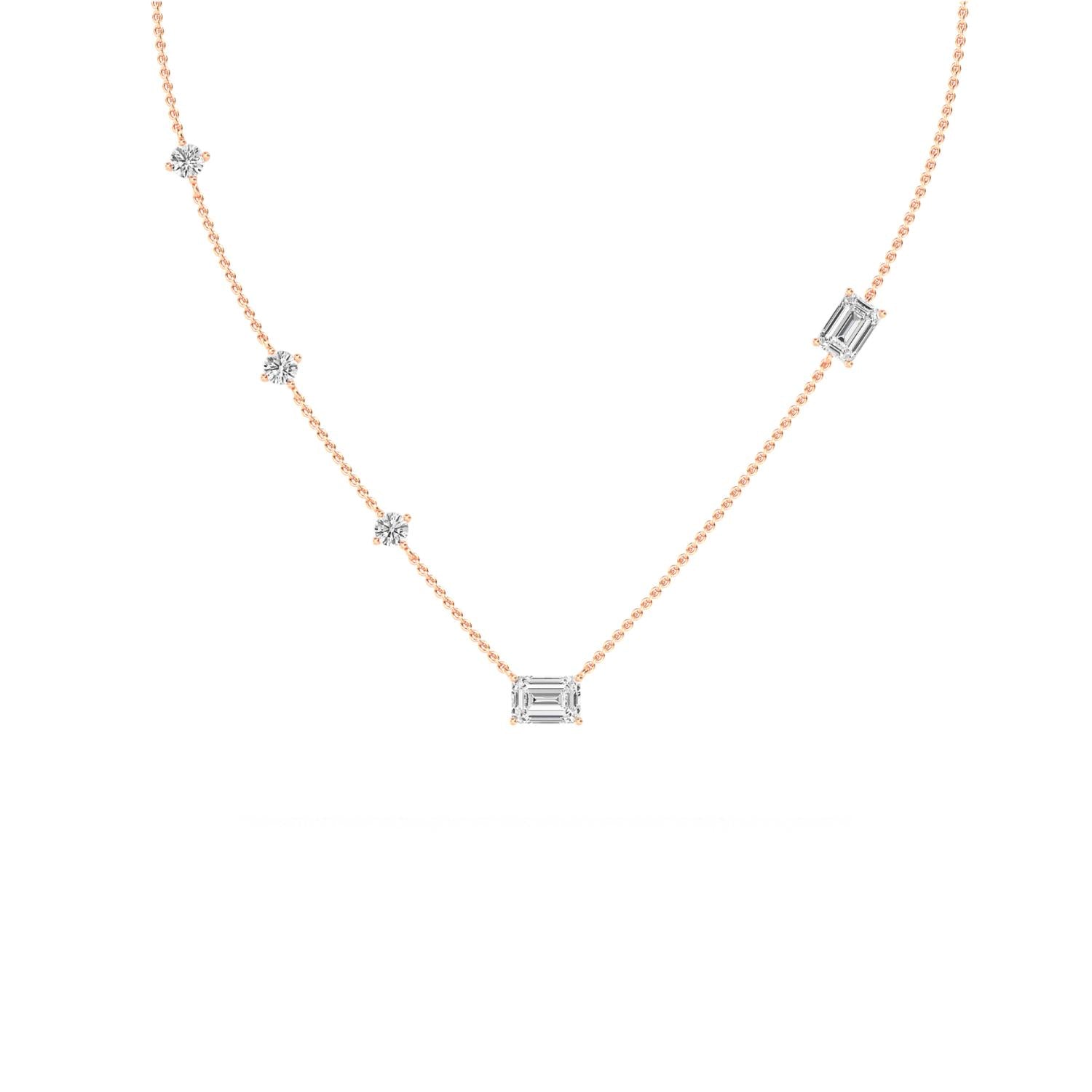 9K Rose Gold Lab Grown Diamond PENDANT 1.57 ctw P32015-1.50CT