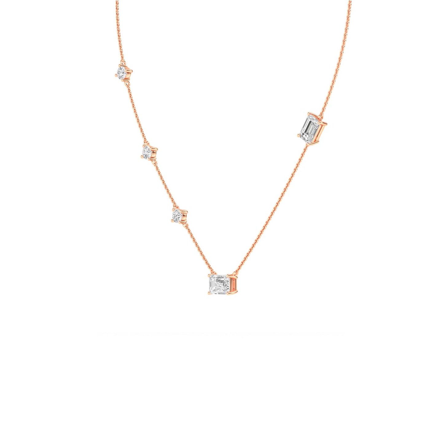 9K Rose Gold Lab Grown Diamond PENDANT 1.57 ctw P32015-1.50CT