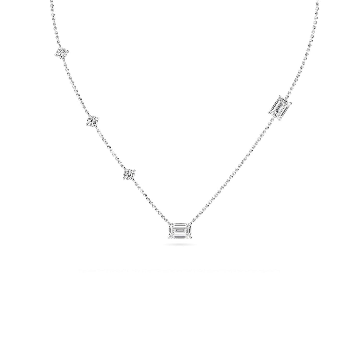 9K White Gold Lab Grown Diamond PENDANT 1.57 ctw P32015-1.50CT