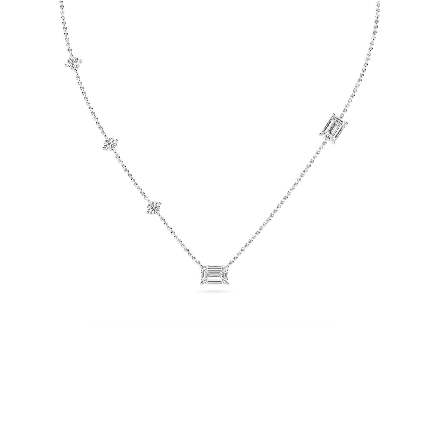9K White Gold Lab Grown Diamond PENDANT 1.57 ctw P32015-1.50CT