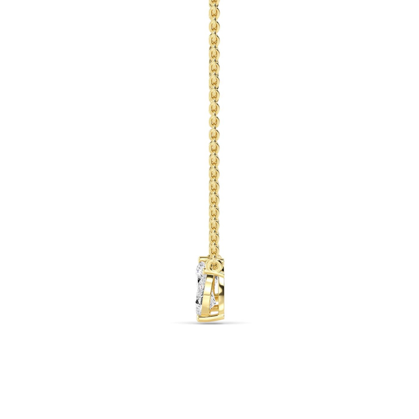 9K Yellow Gold Lab Grown Diamond PENDANT 0.98 ctw P32291HTPE-0.88CT