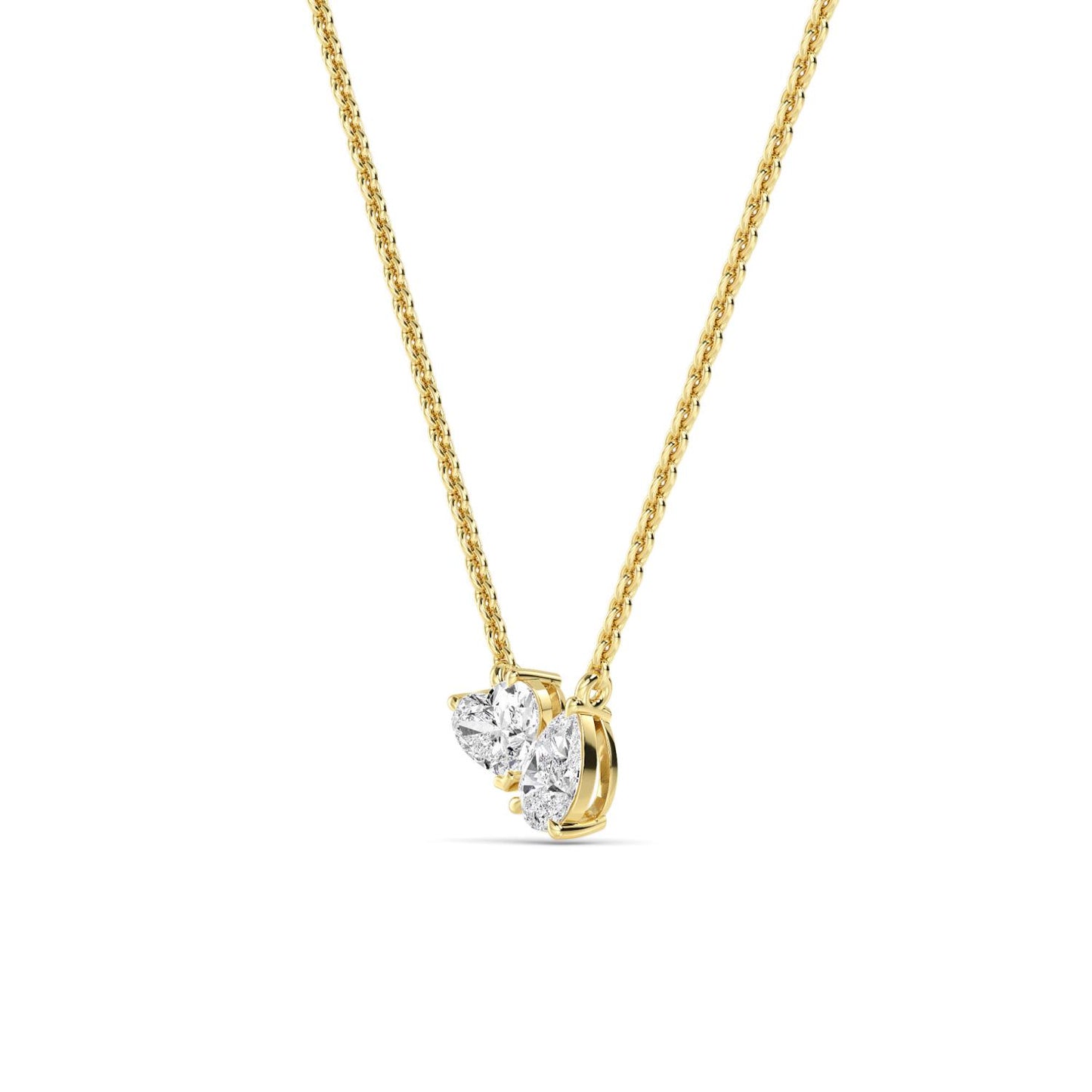 9K Yellow Gold Lab Grown Diamond PENDANT 0.98 ctw P32291HTPE-0.88CT