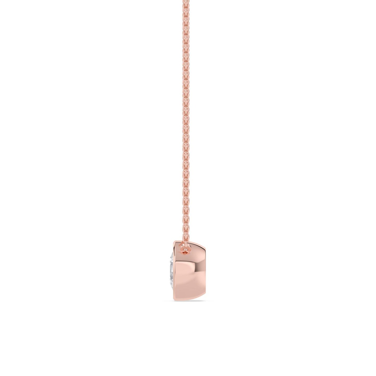 9K Rose Gold Lab Grown Diamond PENDANT 1.01 ctw P32422-1