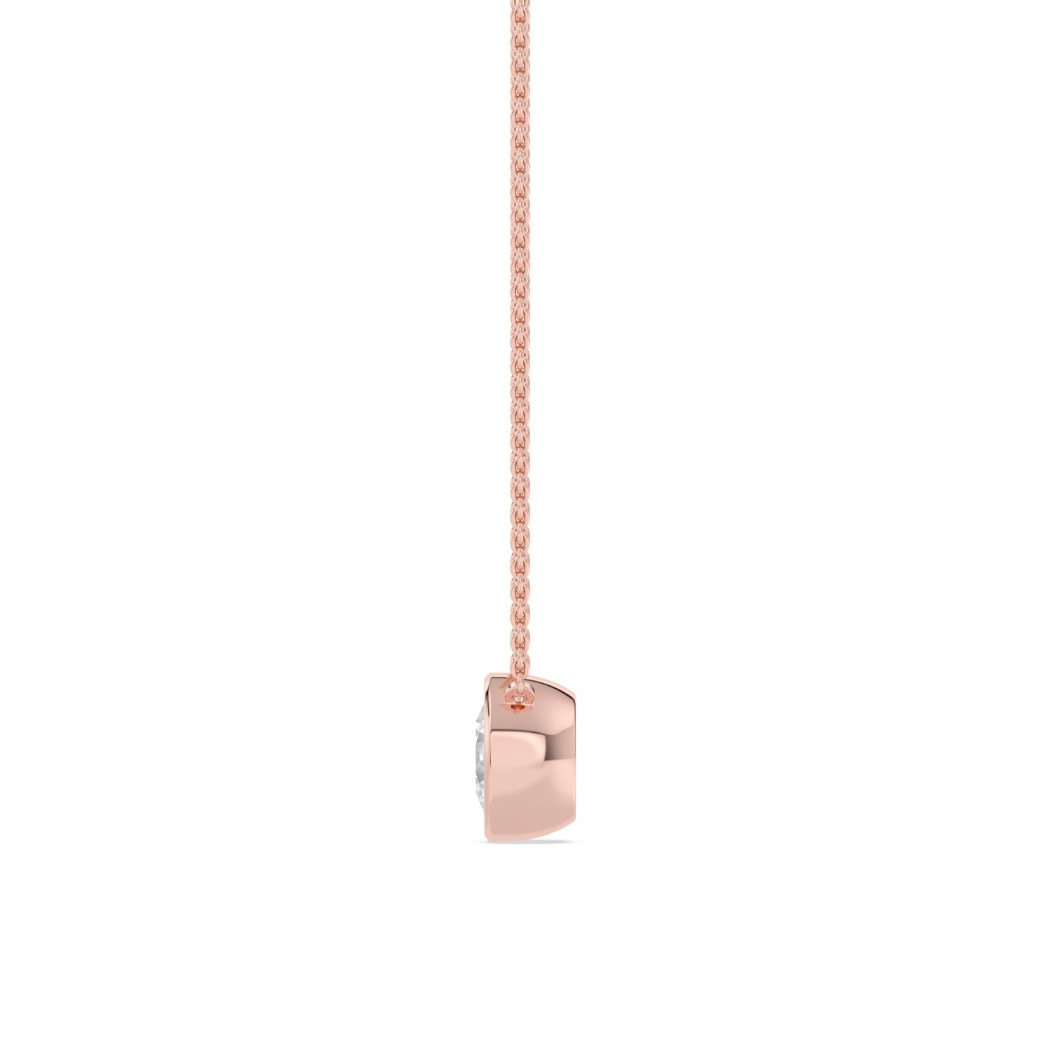 9K Rose Gold Lab Grown Diamond PENDANT 1.01 ctw P32422-1