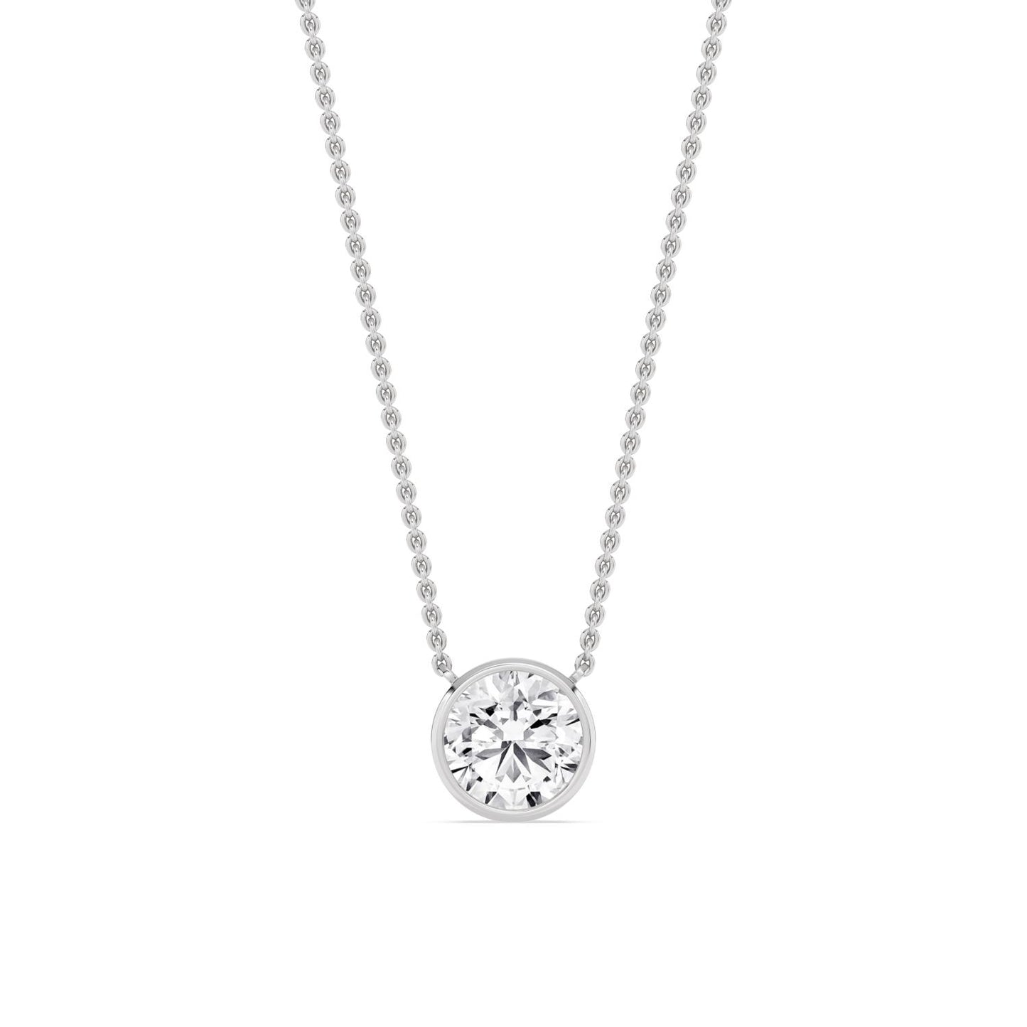 9K White Gold Lab Grown Diamond PENDANT 1.01 ctw P32422-1