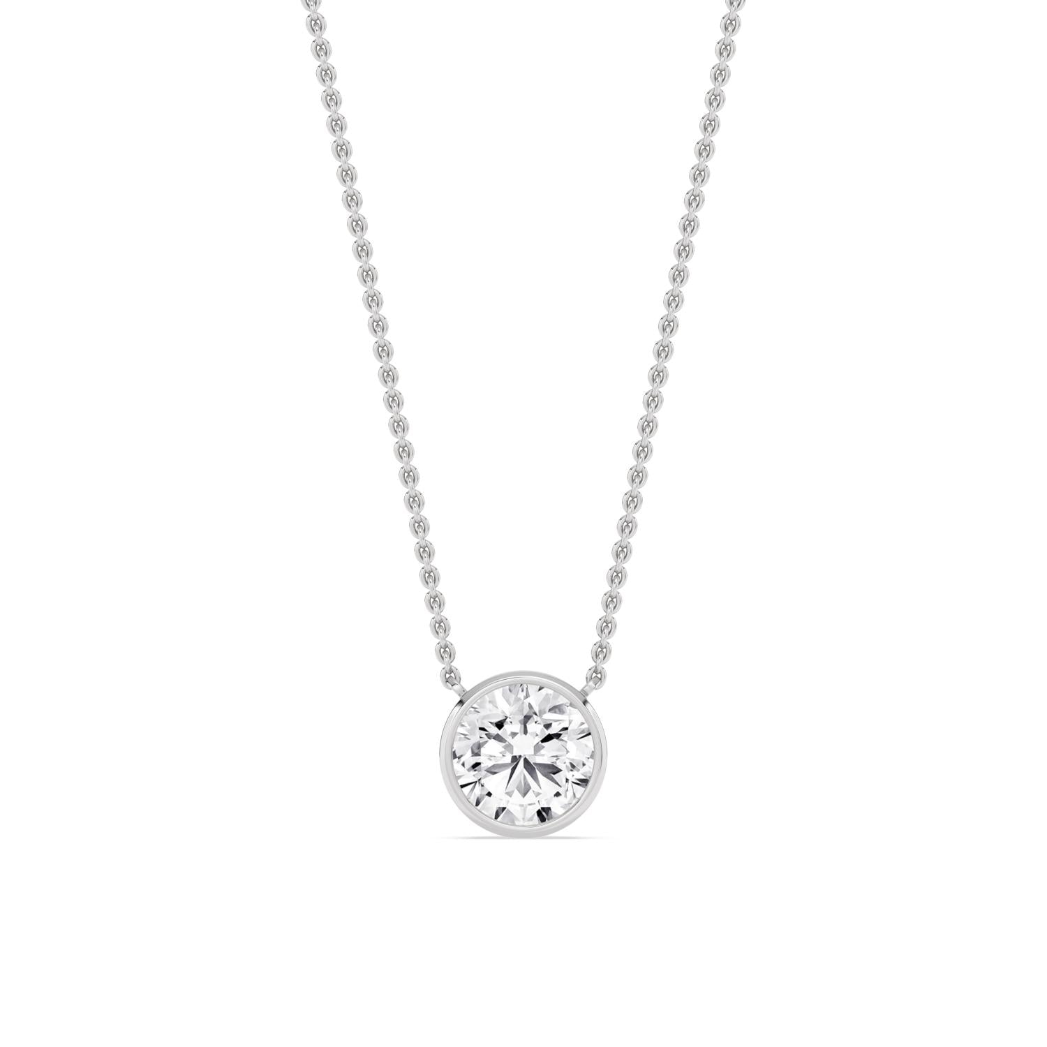 9K White Gold Lab Grown Diamond PENDANT 1.01 ctw P32422-1