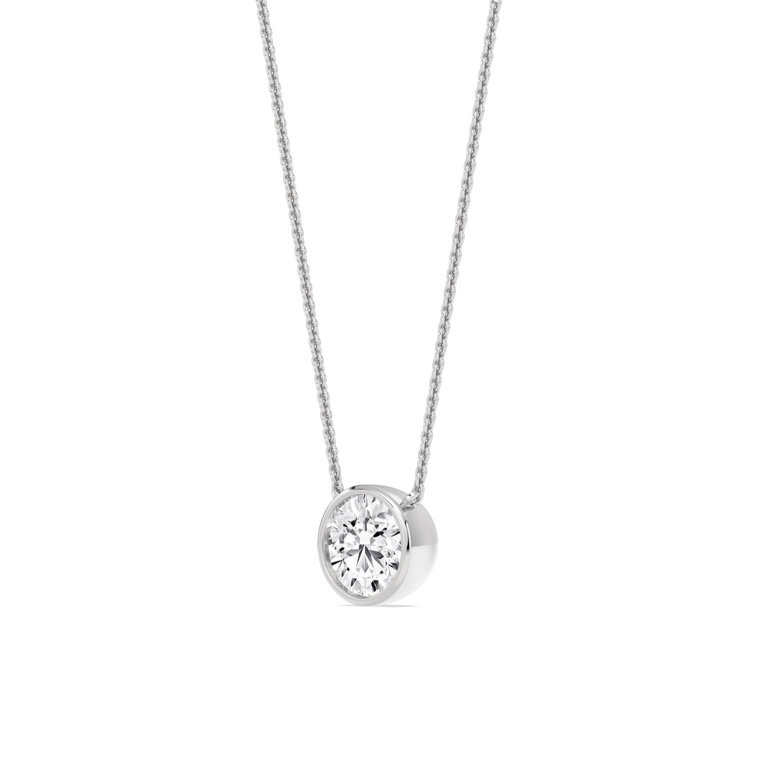 9K White Gold Lab Grown Diamond PENDANT 1.01 ctw P32422-1
