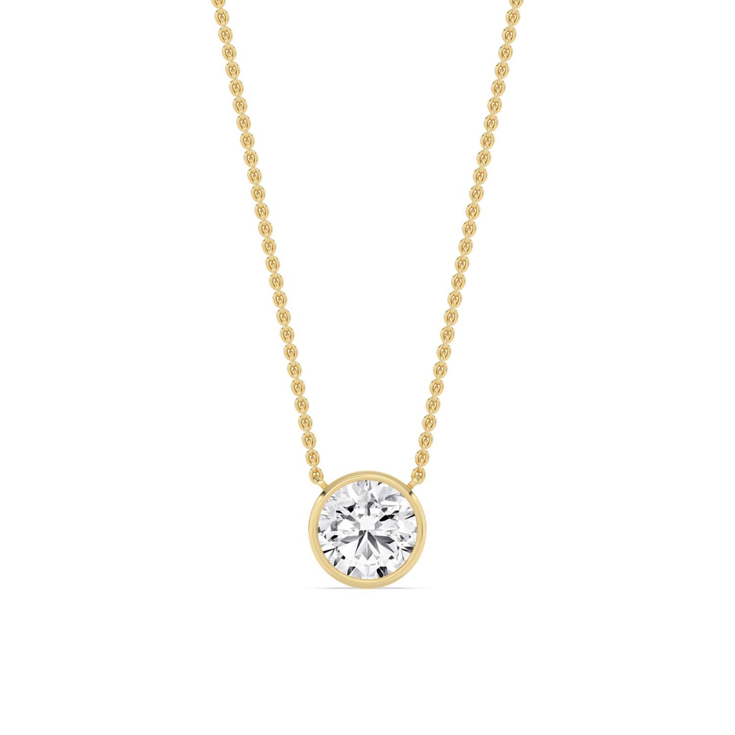 9K Yellow Gold Lab Grown Diamond PENDANT 1.01 ctw P32422-1