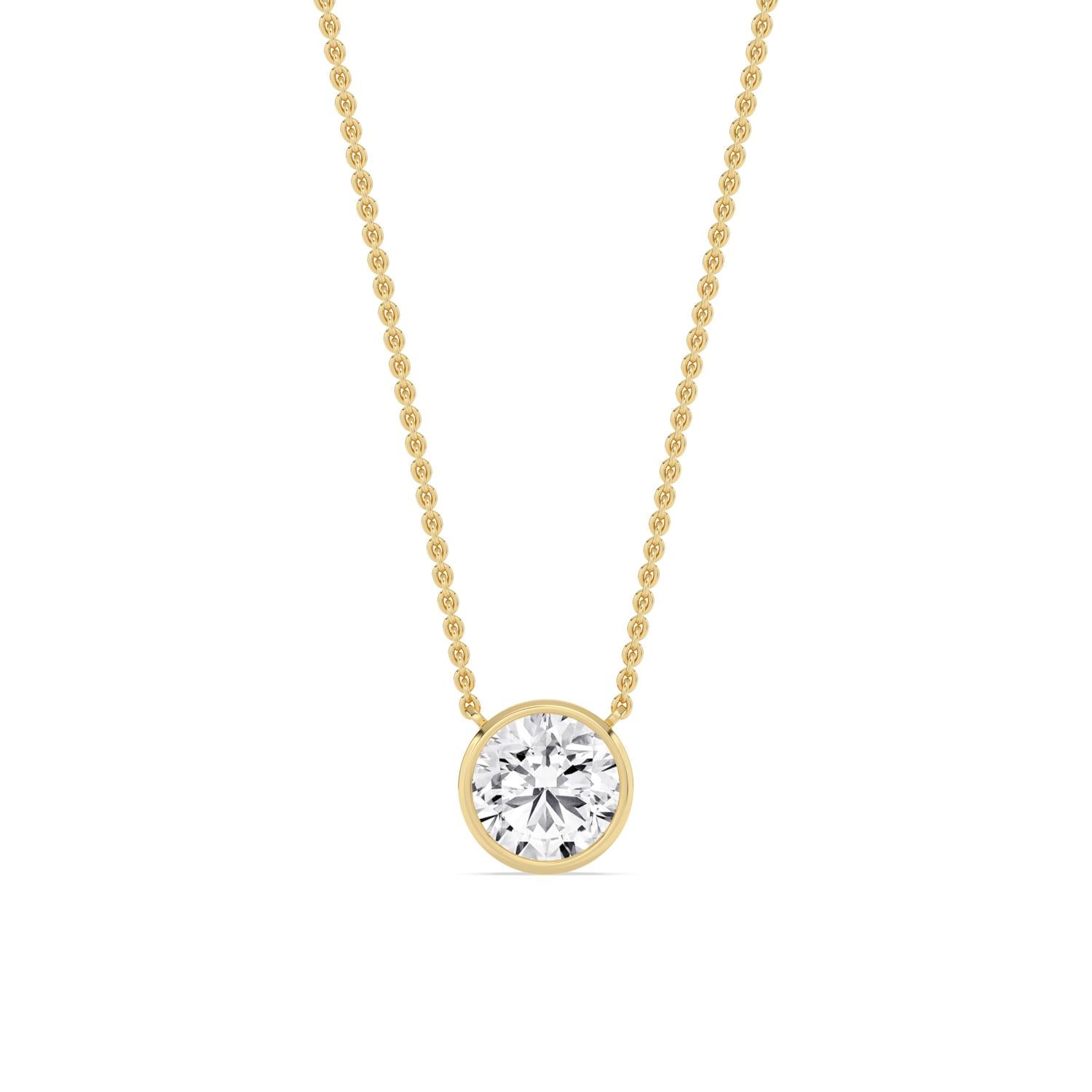9K Yellow Gold Lab Grown Diamond PENDANT 1.01 ctw P32422-1
