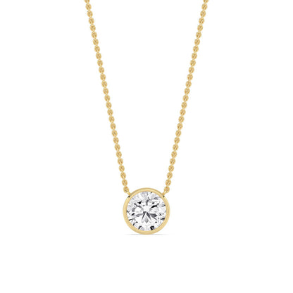 9K Yellow Gold Lab Grown Diamond PENDANT 1.01 ctw P32422-1