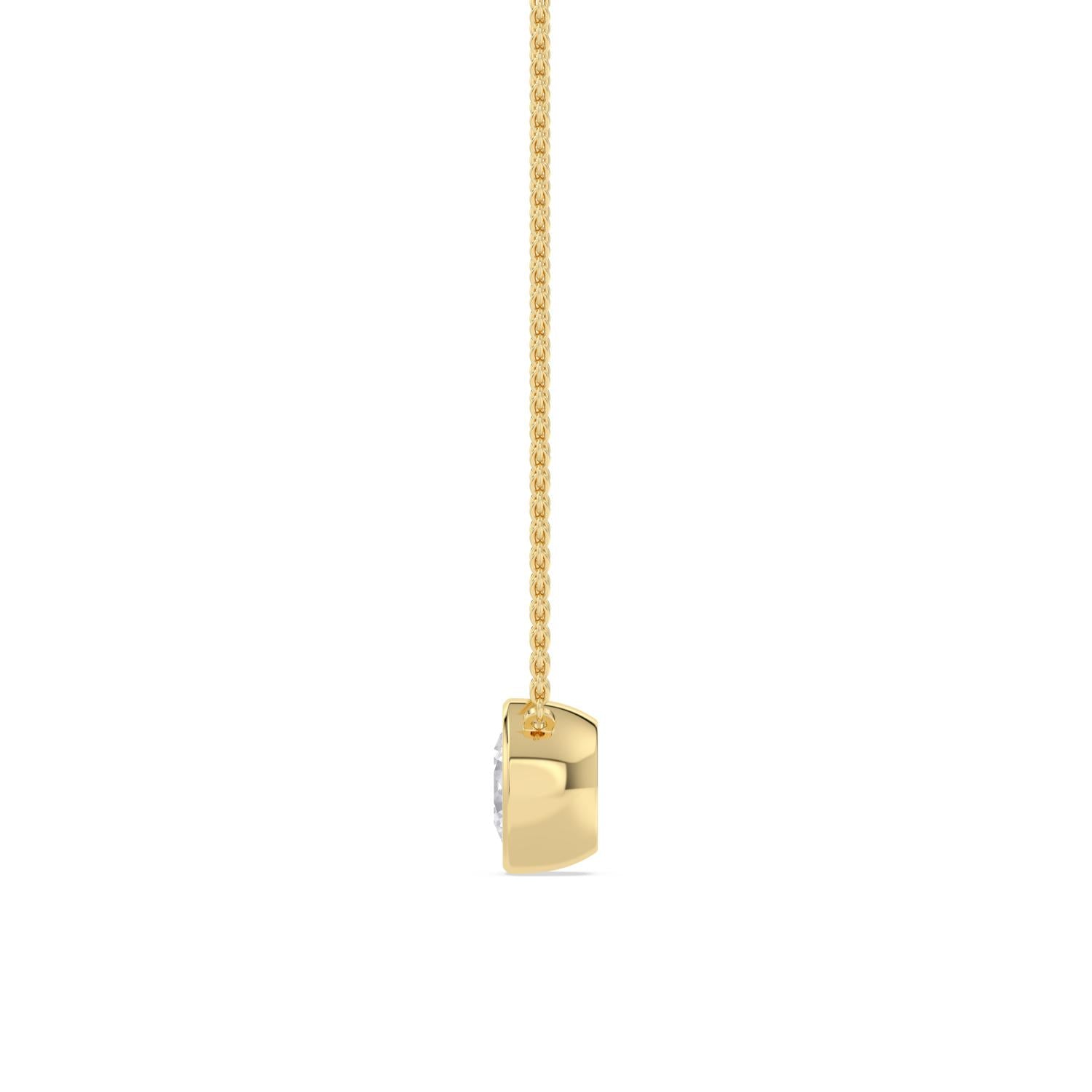 9K Yellow Gold Lab Grown Diamond PENDANT 1.01 ctw P32422-1
