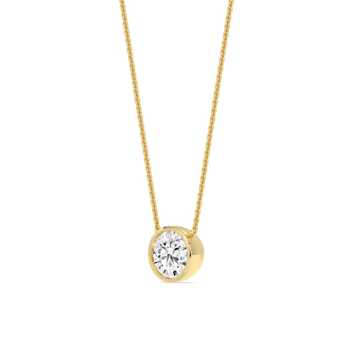 9K Yellow Gold Lab Grown Diamond PENDANT 1.01 ctw P32422-1