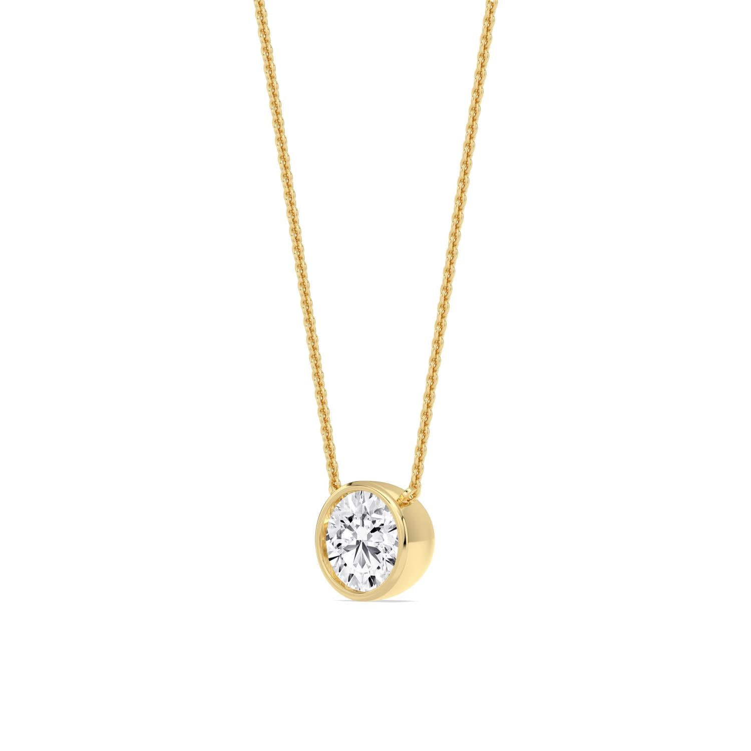 9K Yellow Gold Lab Grown Diamond PENDANT 1.01 ctw P32422-1