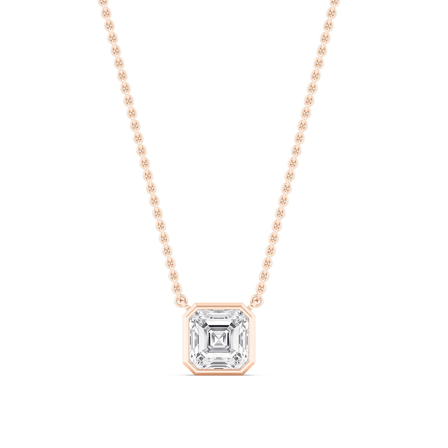 9K Rose Gold Lab Grown Diamond PENDANT 1.09 ctw P32422ASS-1