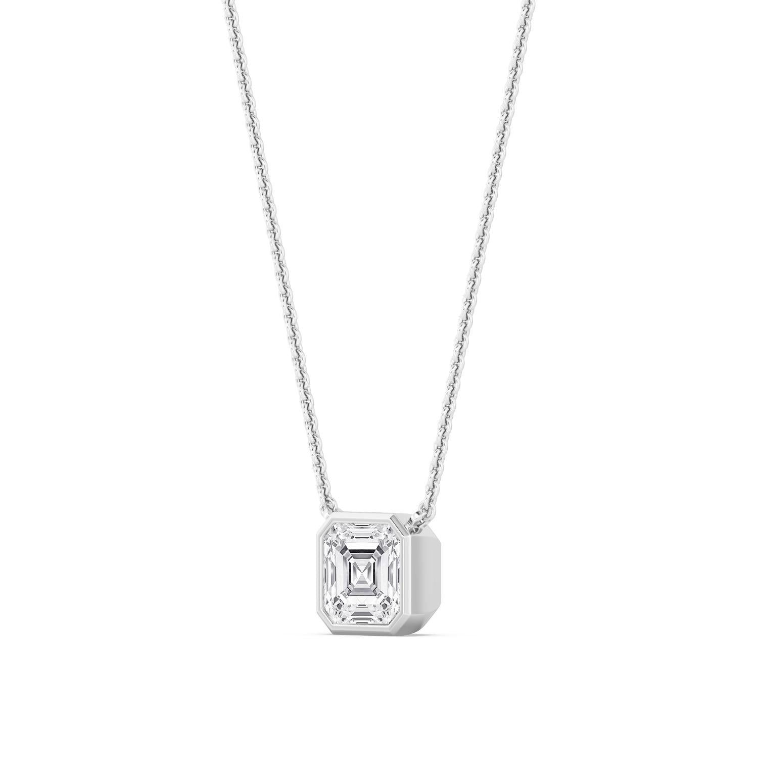 9K White Gold Lab Grown Diamond PENDANT 1.09 ctw P32422ASS-1