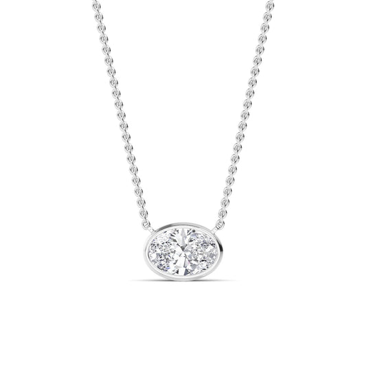 9K White Gold Lab Grown Diamond PENDANT 2.00 ctw P32422OV-2