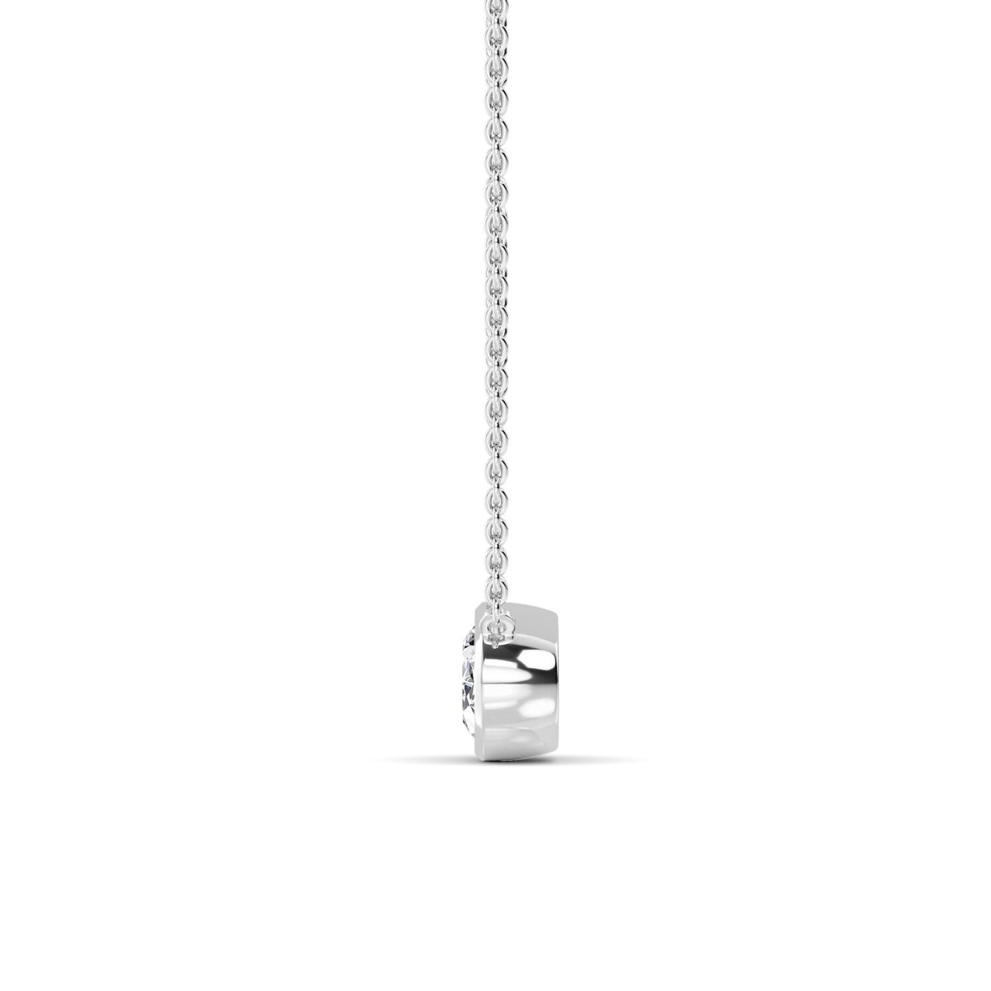 9K White Gold Lab Grown Diamond PENDANT 1.01 ctw P32422OV-1