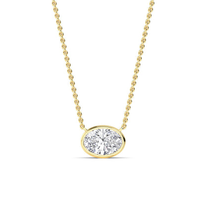 9K Yellow Gold Lab Grown Diamond PENDANT 1.01 ctw P32422OV-1
