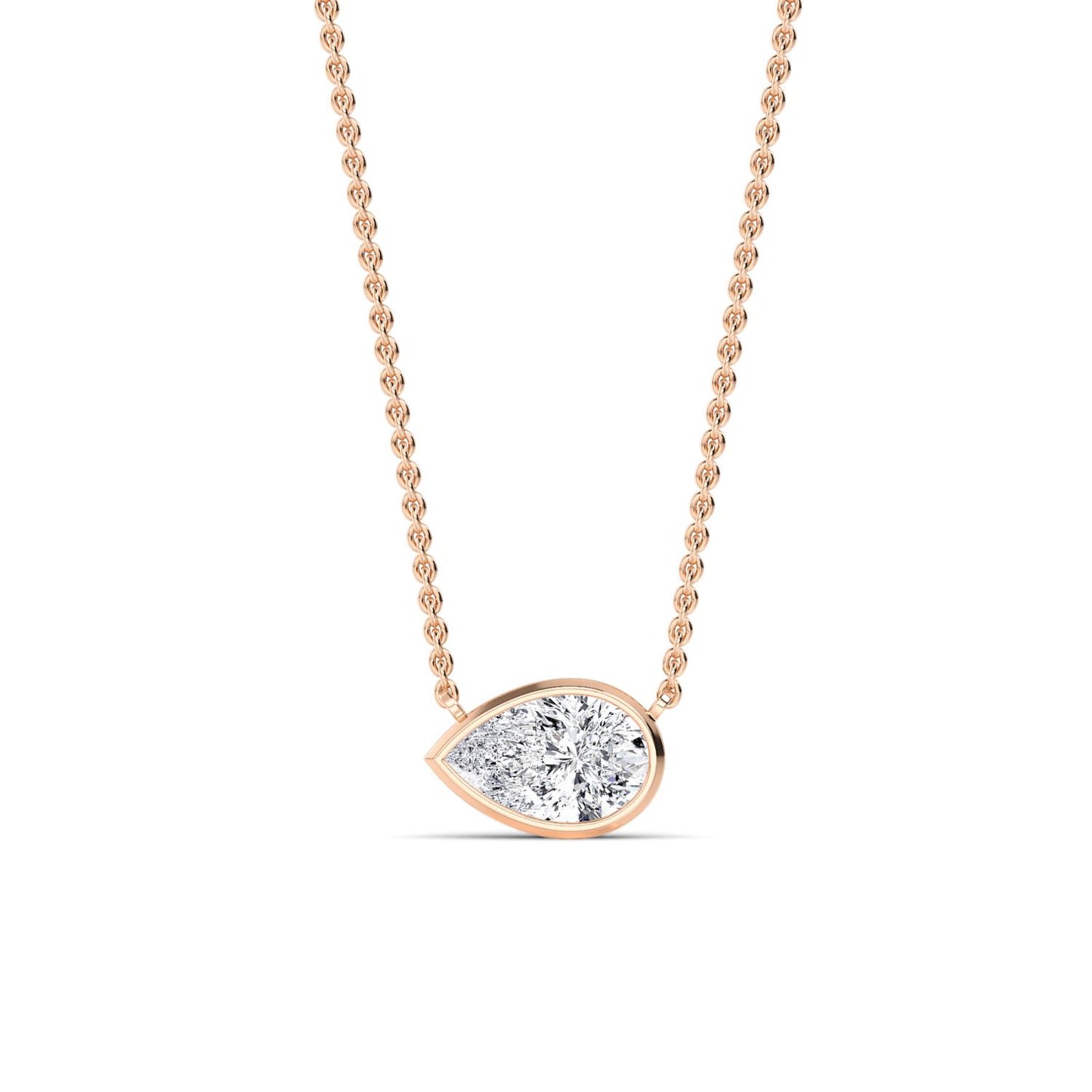 9K Rose Gold Lab Grown Diamond PENDANT 1.03 ctw P32422PE-1