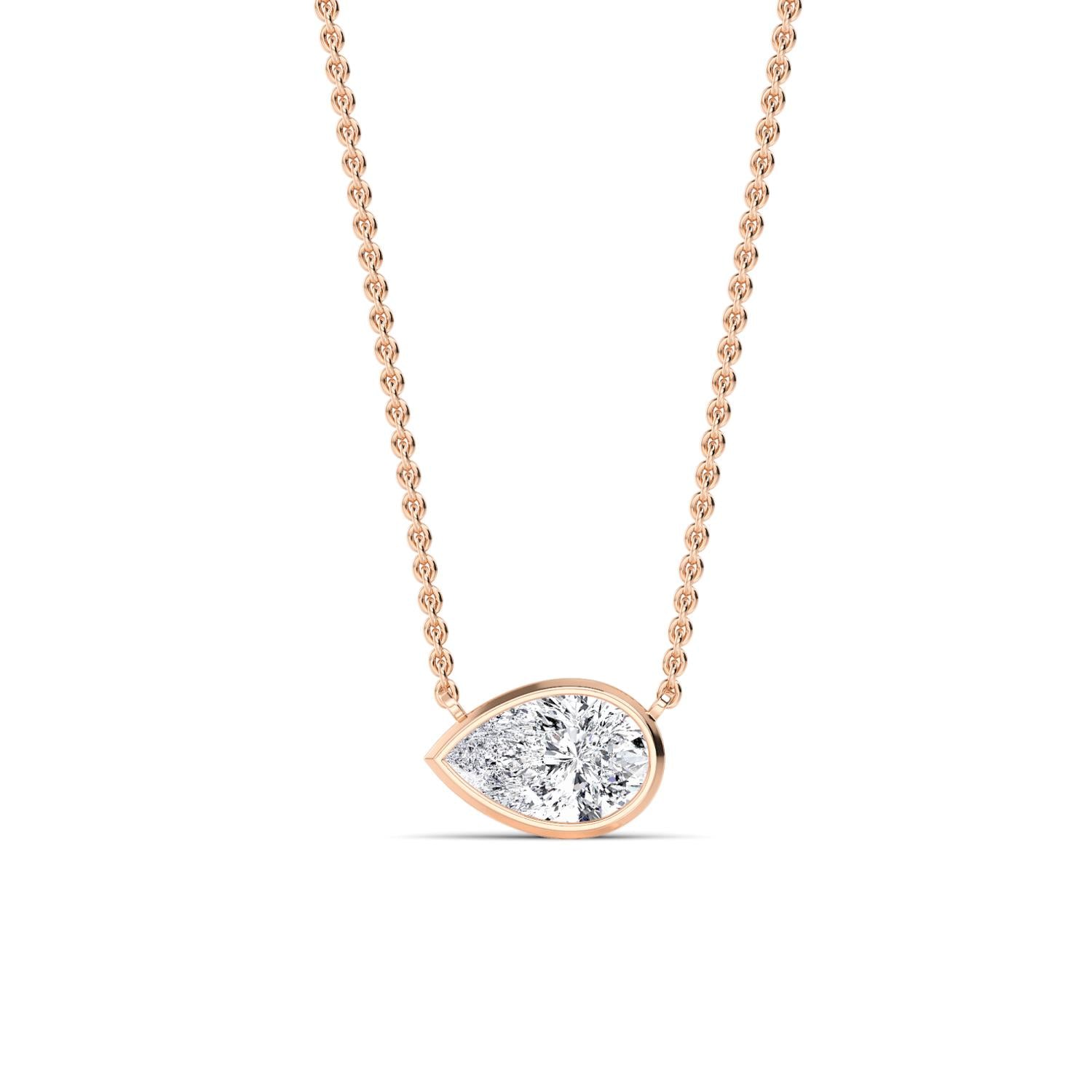 9K Rose Gold Lab Grown Diamond PENDANT 1.03 ctw P32422PE-1