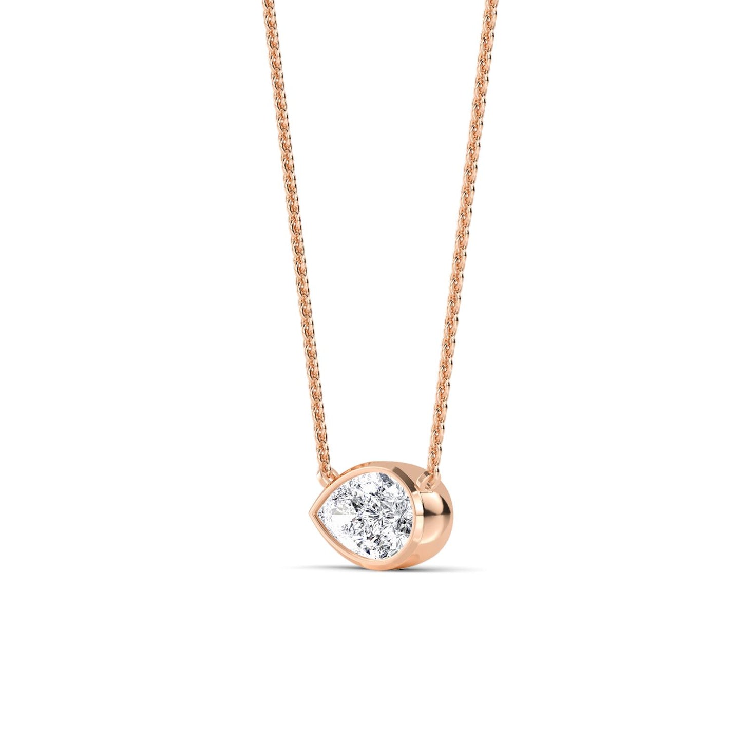 9K Rose Gold Lab Grown Diamond PENDANT 1.03 ctw P32422PE-1