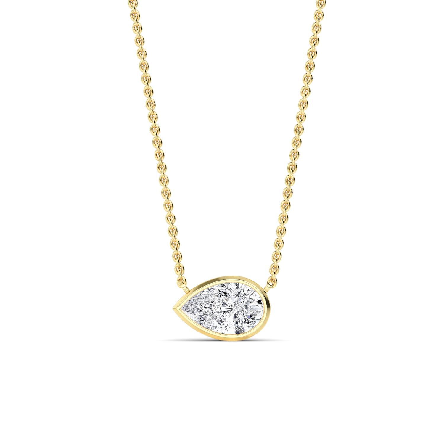 9K Yellow Gold Lab Grown Diamond PENDANT 1.03 ctw P32422PE-1