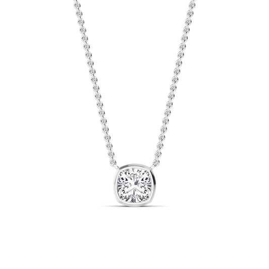 9K White Gold Lab Grown Diamond PENDANT 0.45 ctw P32422SCU-0.50CT