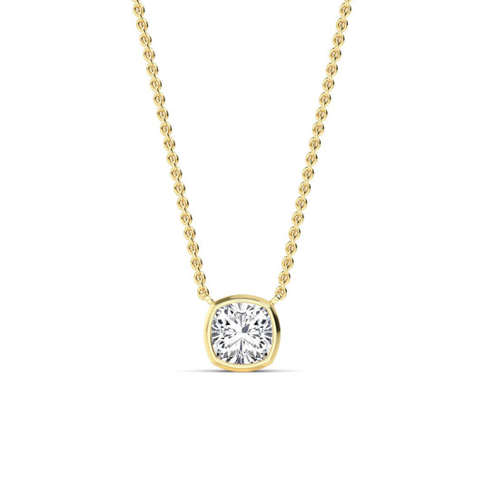 9K Yellow Gold Lab Grown Diamond PENDANT 0.45 ctw P32422SCU-0.50CT